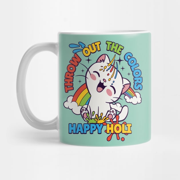 Happy Holi Cat by HolidayBug